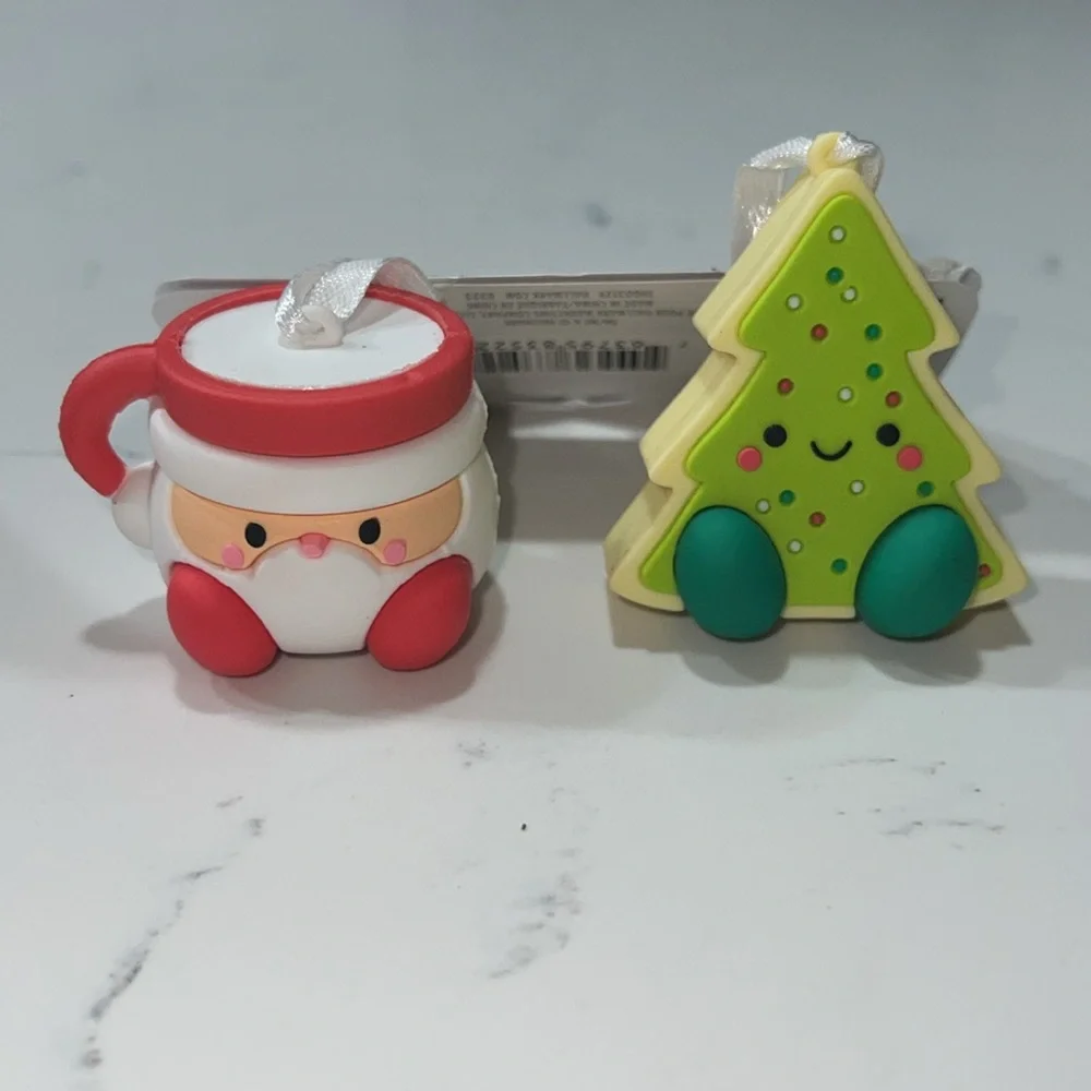 Hallmark Better Together Milk & Cookie, Santa & Tree Christmas Ornaments